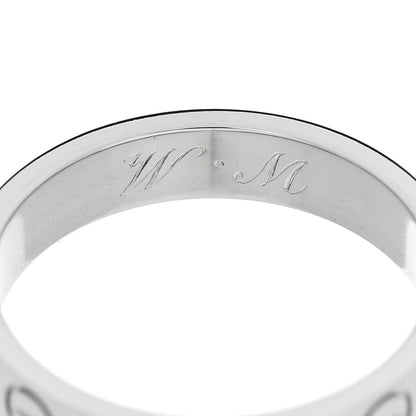 Cartier Platinum 3.5mm LOVE Wedding Band Ring 51 5.75 5 of 6