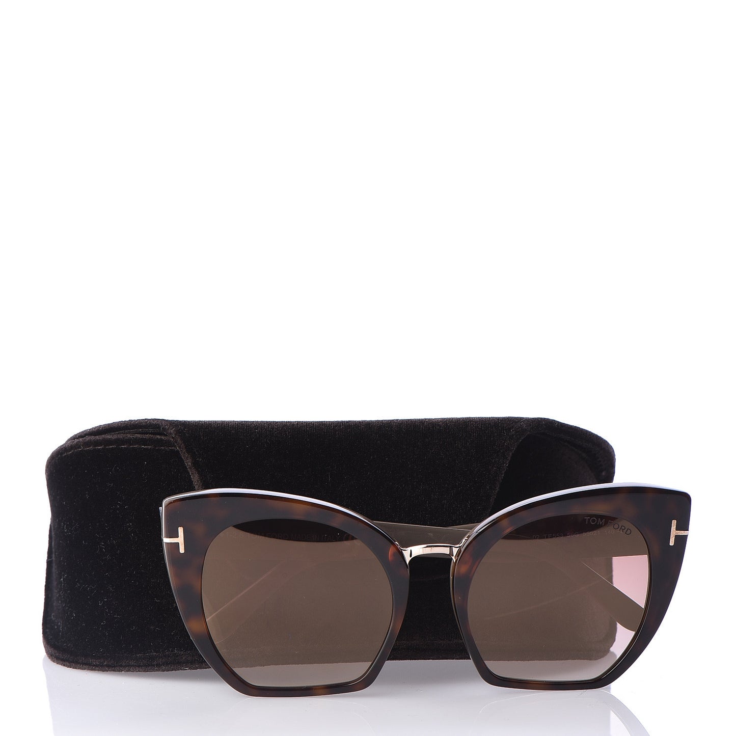 Samantha Cat Eye Sunglasses TF553 Havana