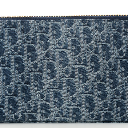 Christian Dior Denim Oblique Jacquard DiorStar Hobo Bag Blue 7 of 10