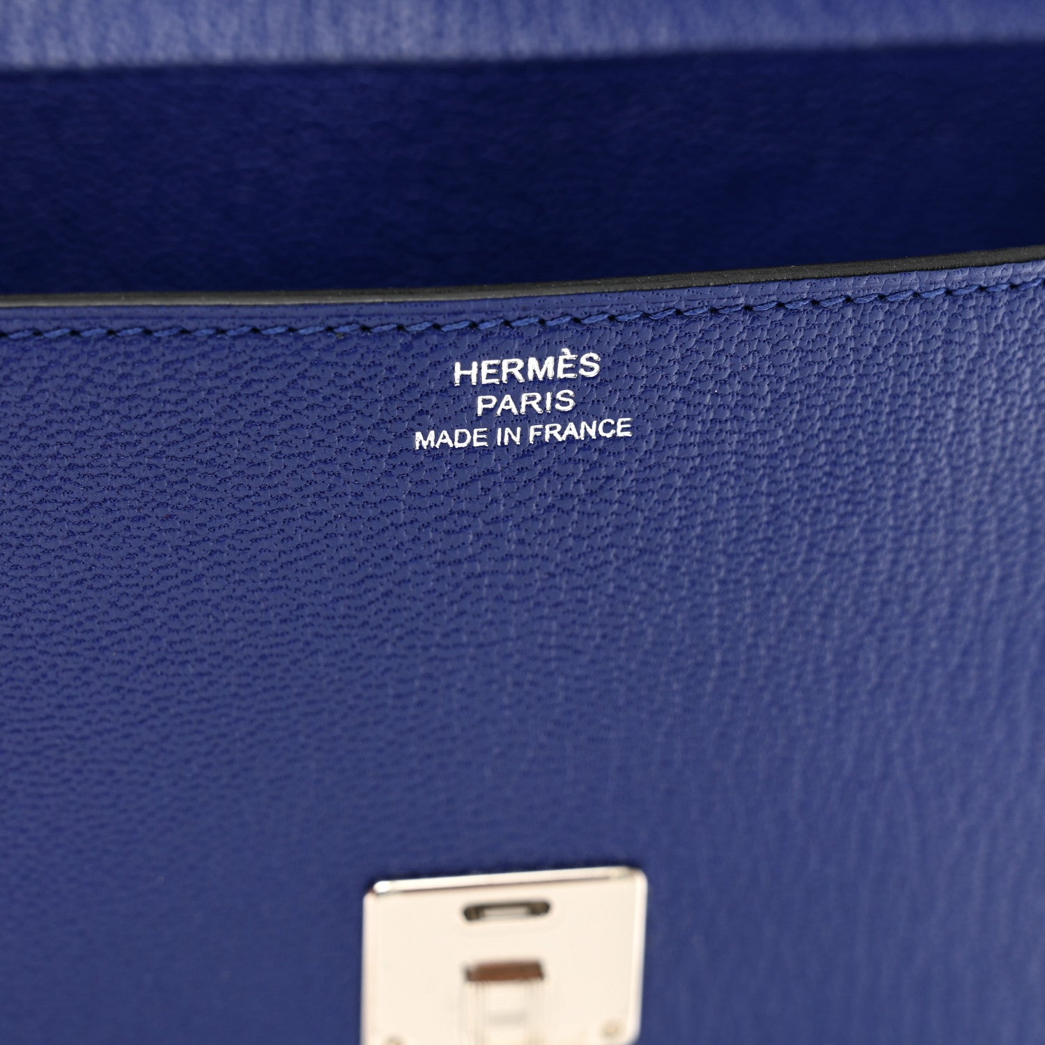 Hermes Chevre Mysore Clic 16 Wallet Bleu Electrique 6 of 10