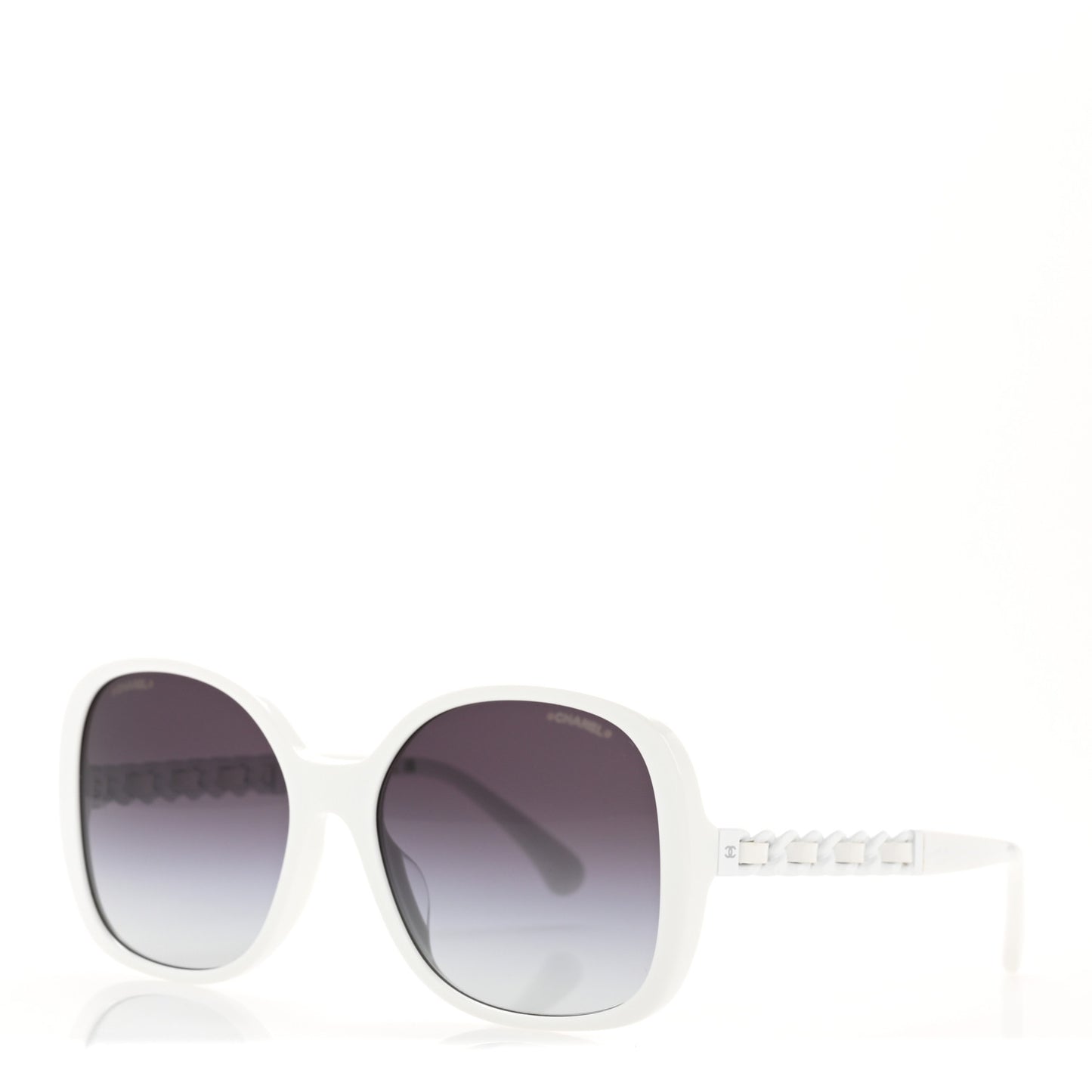 Acetate Chain Sunglasses 5470-Q-A White