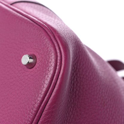 Hermes Taurillon Clemence Picotin Lock 26 GM Anemone 9 of 17