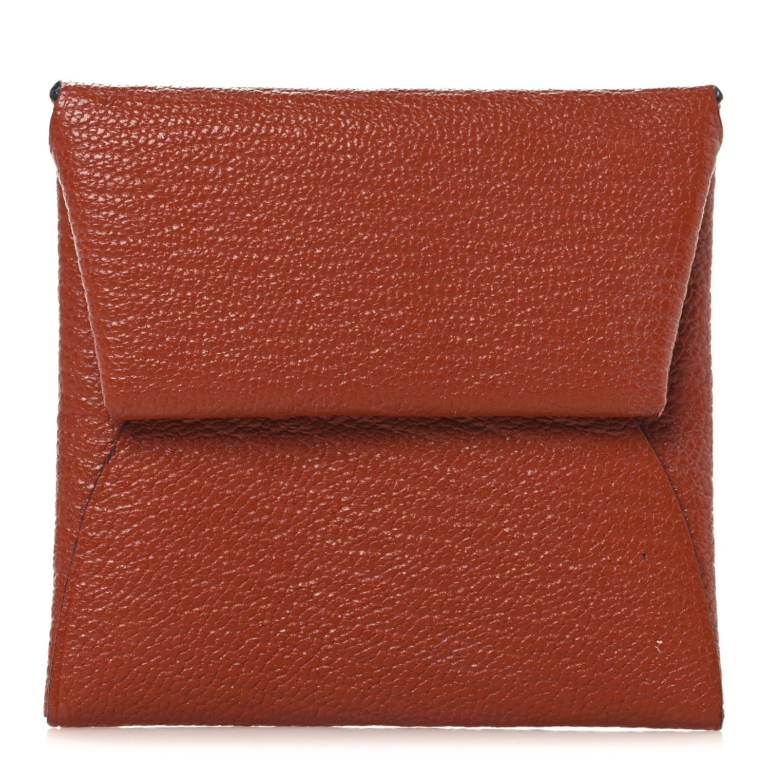 Hermes Chevre Mysore Bastia Verso Coin Purse Caramel Bleu Brume 1 of 8