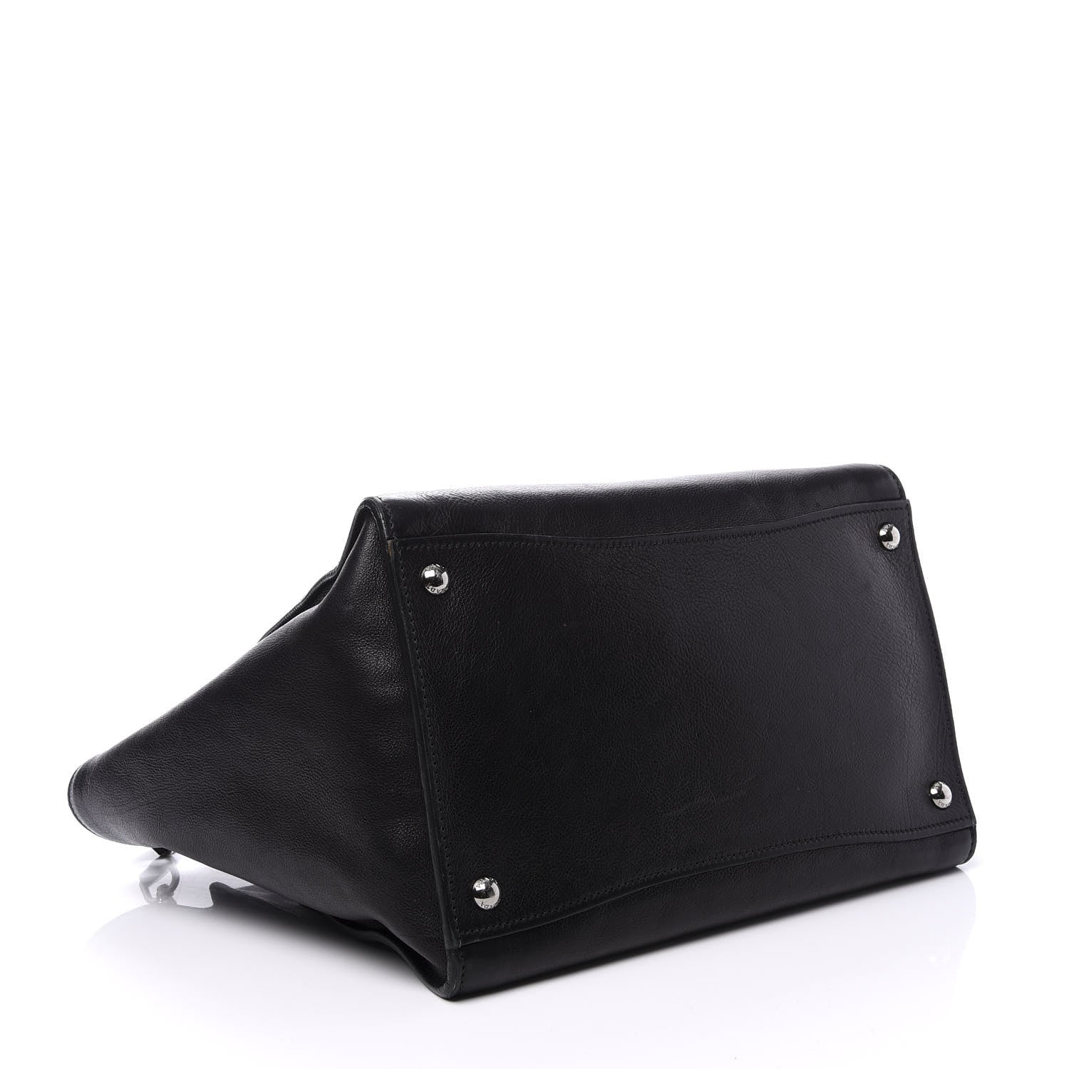 Prada Glace Calf Twin Pocket Tote Black 3 of 13
