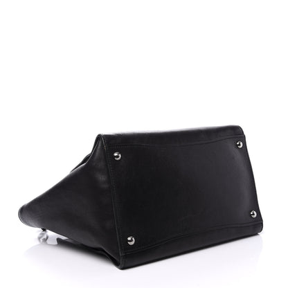 Prada Glace Calf Twin Pocket Tote Black 3 of 13