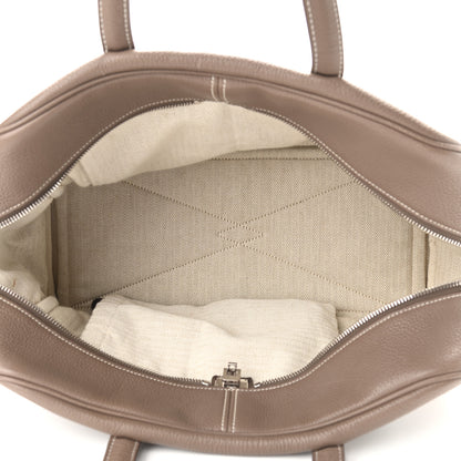 Hermes Taurillon Clemence Victoria II 35 Etoupe 5 of 12