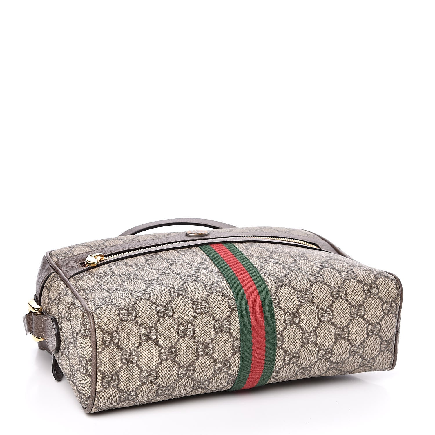 Gucci GG Supreme Monogram Web Small Ophidia Shoulder Bag Brown 4 of 11