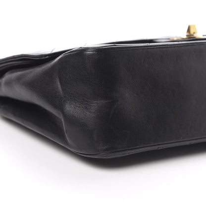 Chanel Lambskin Quilted Medium Double Flap Black 9 of 22
