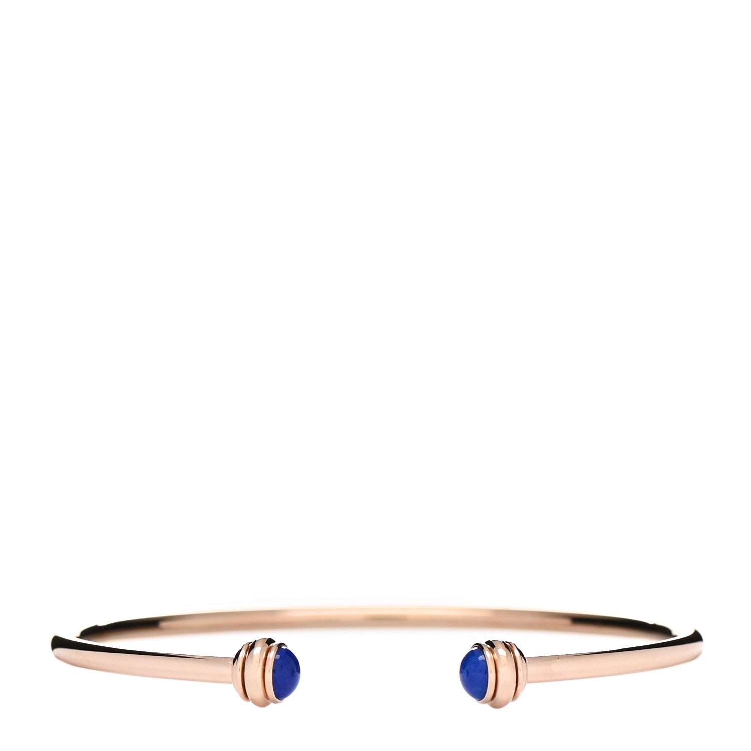 Piaget 18K Rose Gold Lapis Lazuli Possession Open Bangle Bracelet 1 of 4
