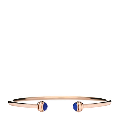 Piaget 18K Rose Gold Lapis Lazuli Possession Open Bangle Bracelet 1 of 4
