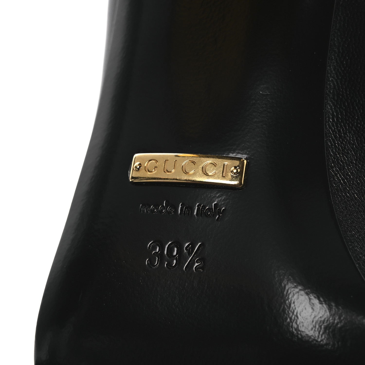 Gucci Malaga Kid Horsebit 75mm Pumps 39.5 Black 8 of 11