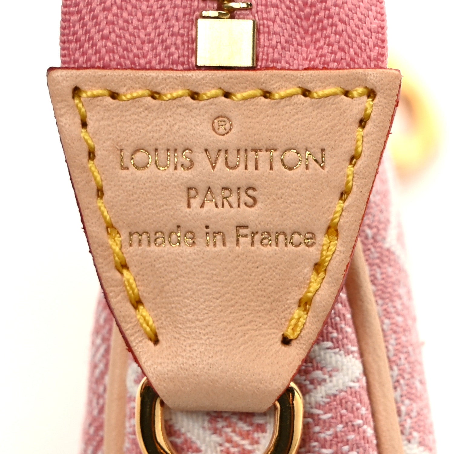 Louis Vuitton Denim Jacquard Monogram Micro Pochette Accessories Rose 6 of 7