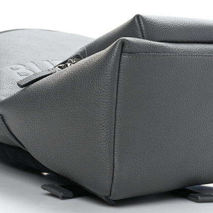 Burberry Calfskin Logo Embossed Backpack Charcoal Grey 7 of 9
