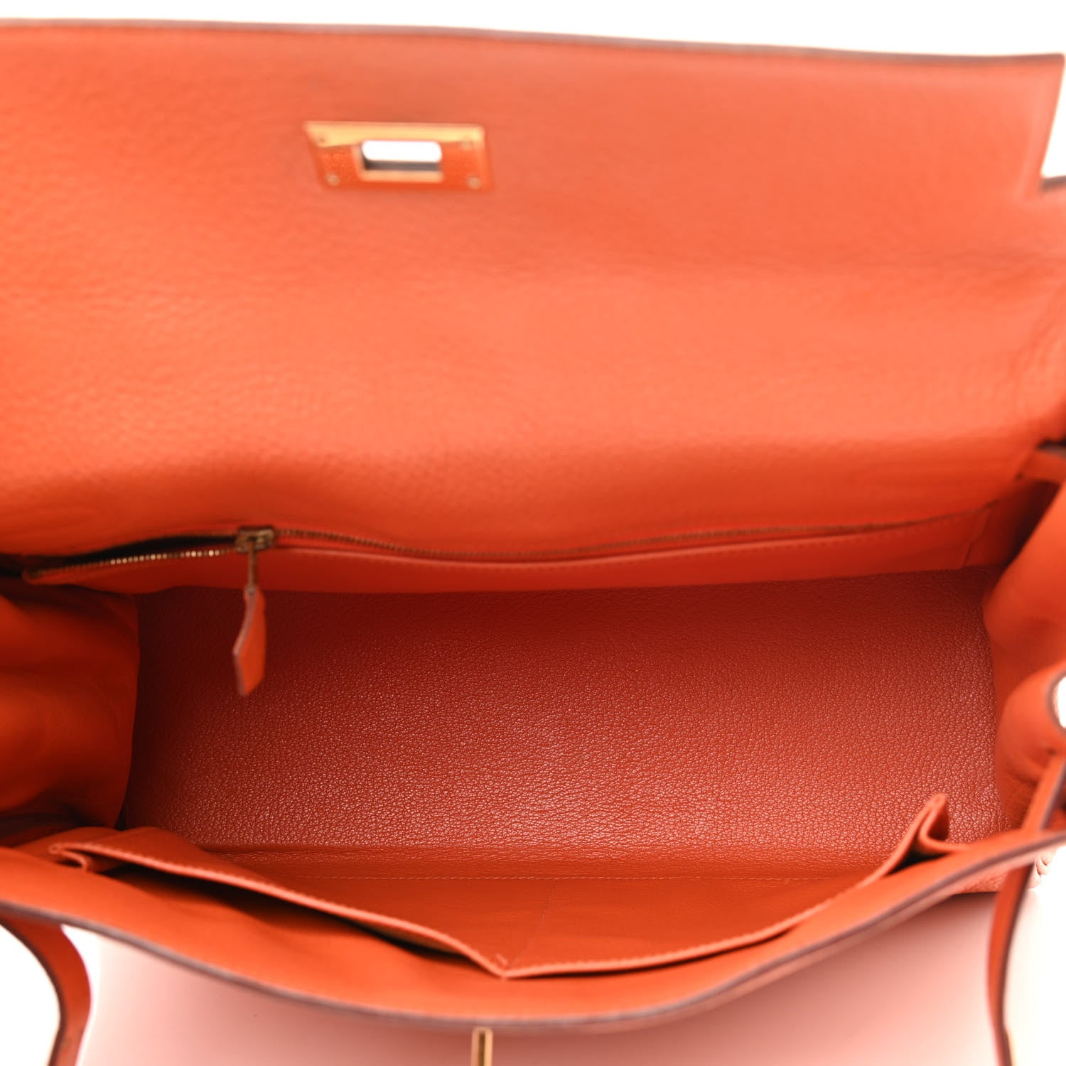 Hermes Togo Kelly Retourne 32 Orange 4 of 13