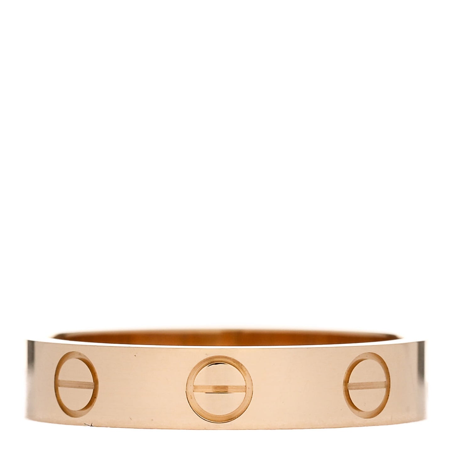 18K Yellow Gold 3.5mm LOVE Wedding Band Ring 50 5.25