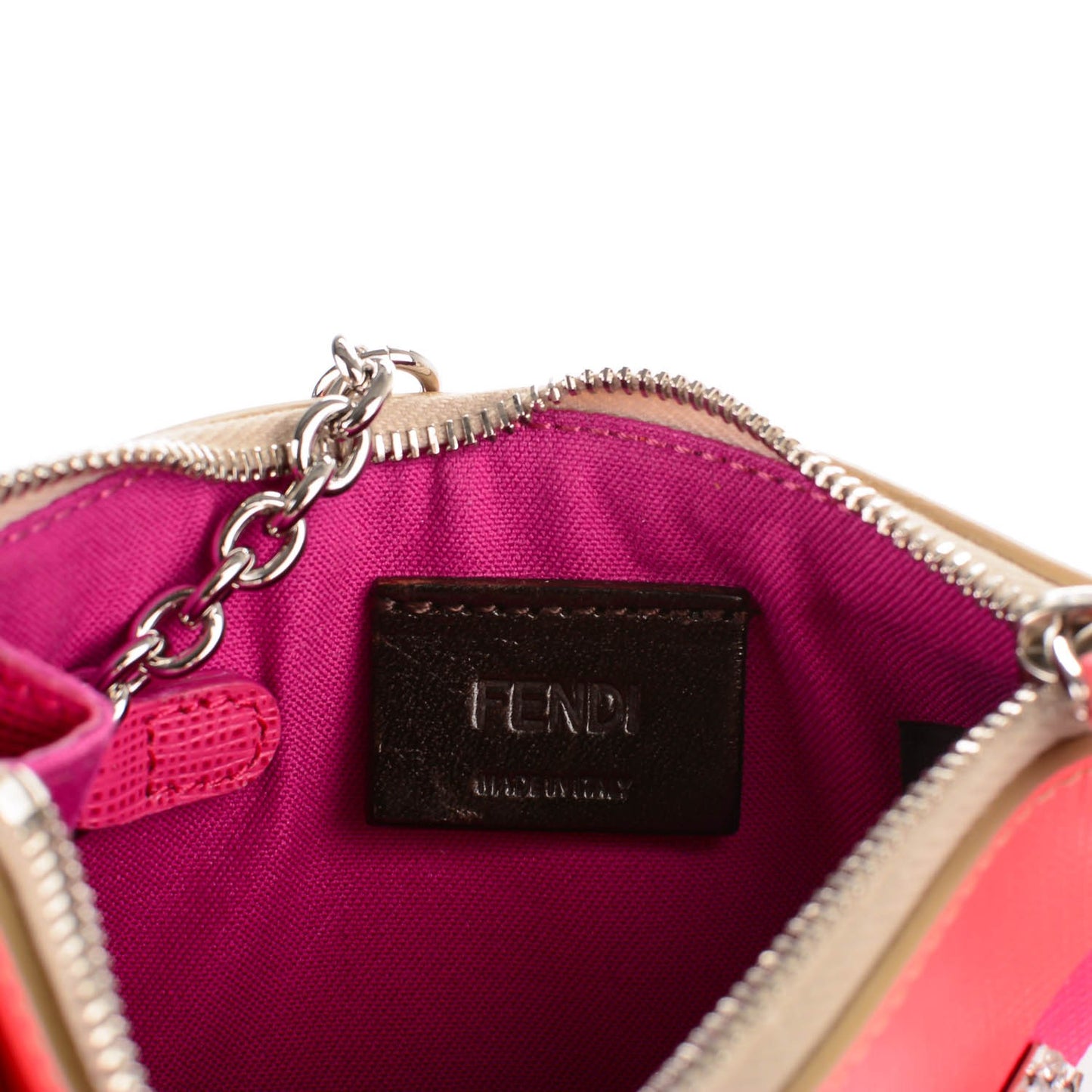 Saffiano Crystal Eye Monster Coin Pouch Key Case Bellini Multicolor