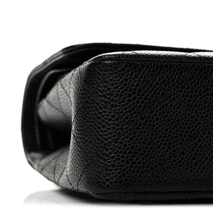 Chanel Caviar Quilted Medium Double Flap Black 9 of 11