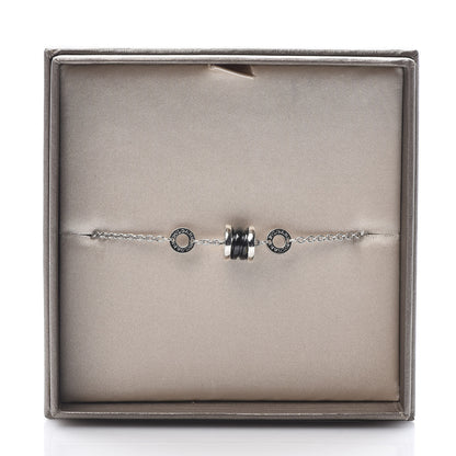 Bulgari Sterling Silver Black Ceramic Save the Children Bracelet SM 6 of 6
