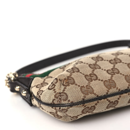Gucci Monogram Web Pochette Dark Brown 9 of 11