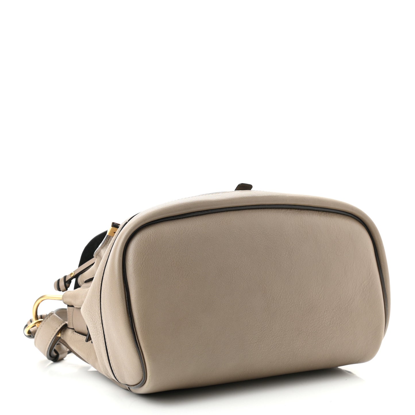 Suede Calfskin Small Owen Flap Bag Motty Grey