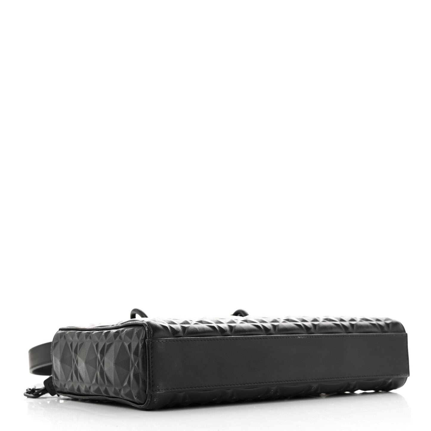 Calfskin Cannage Diamond Medium Lady D-Joy Black