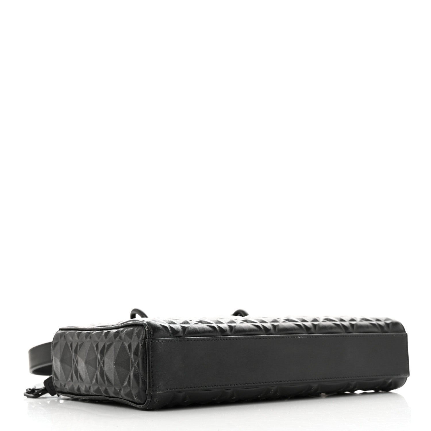 Christian Dior Calfskin Cannage Diamond Medium Lady D-Joy Black 4 of 10