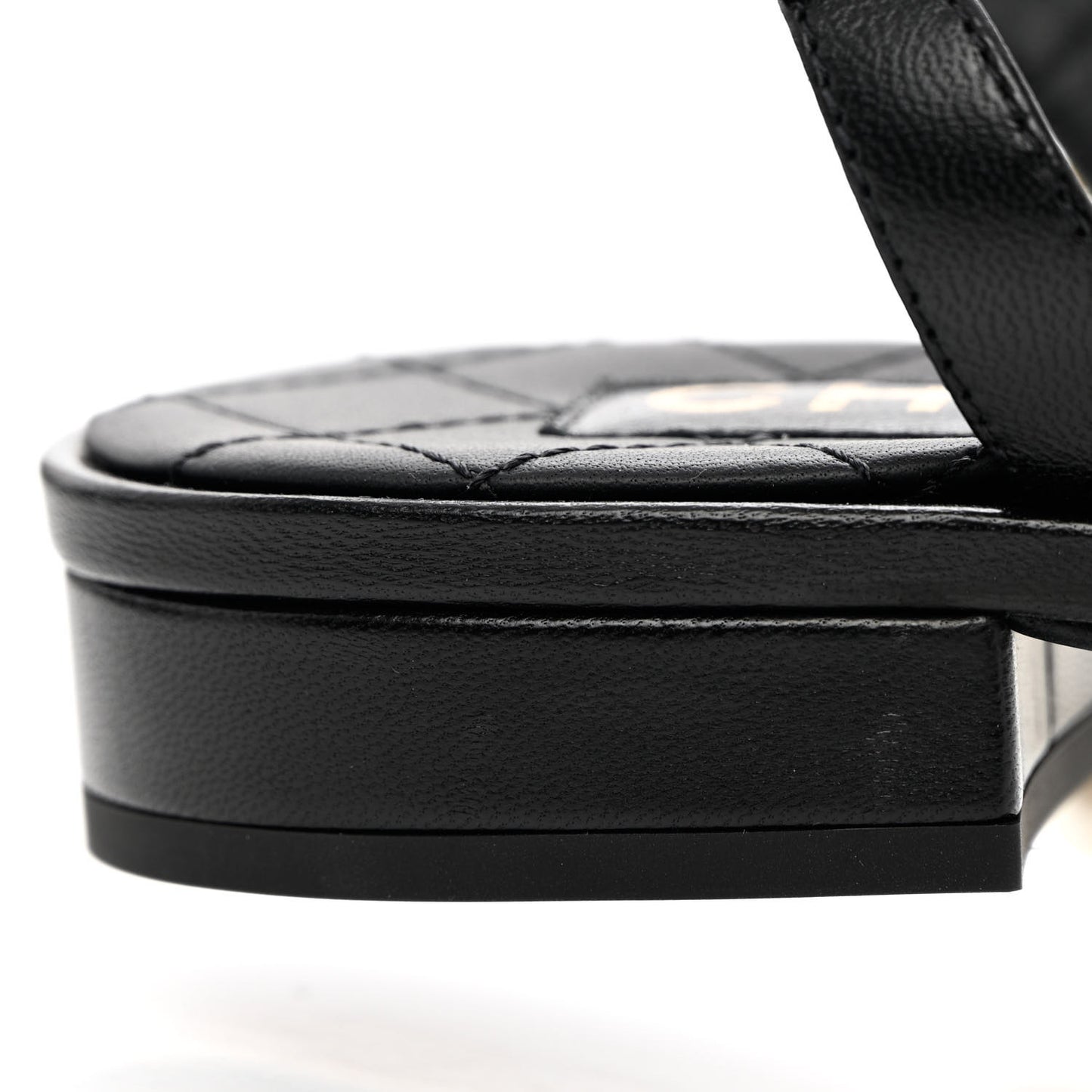Lambskin Grosgrain Cap Toe Pearl Slingbacks 39 Black