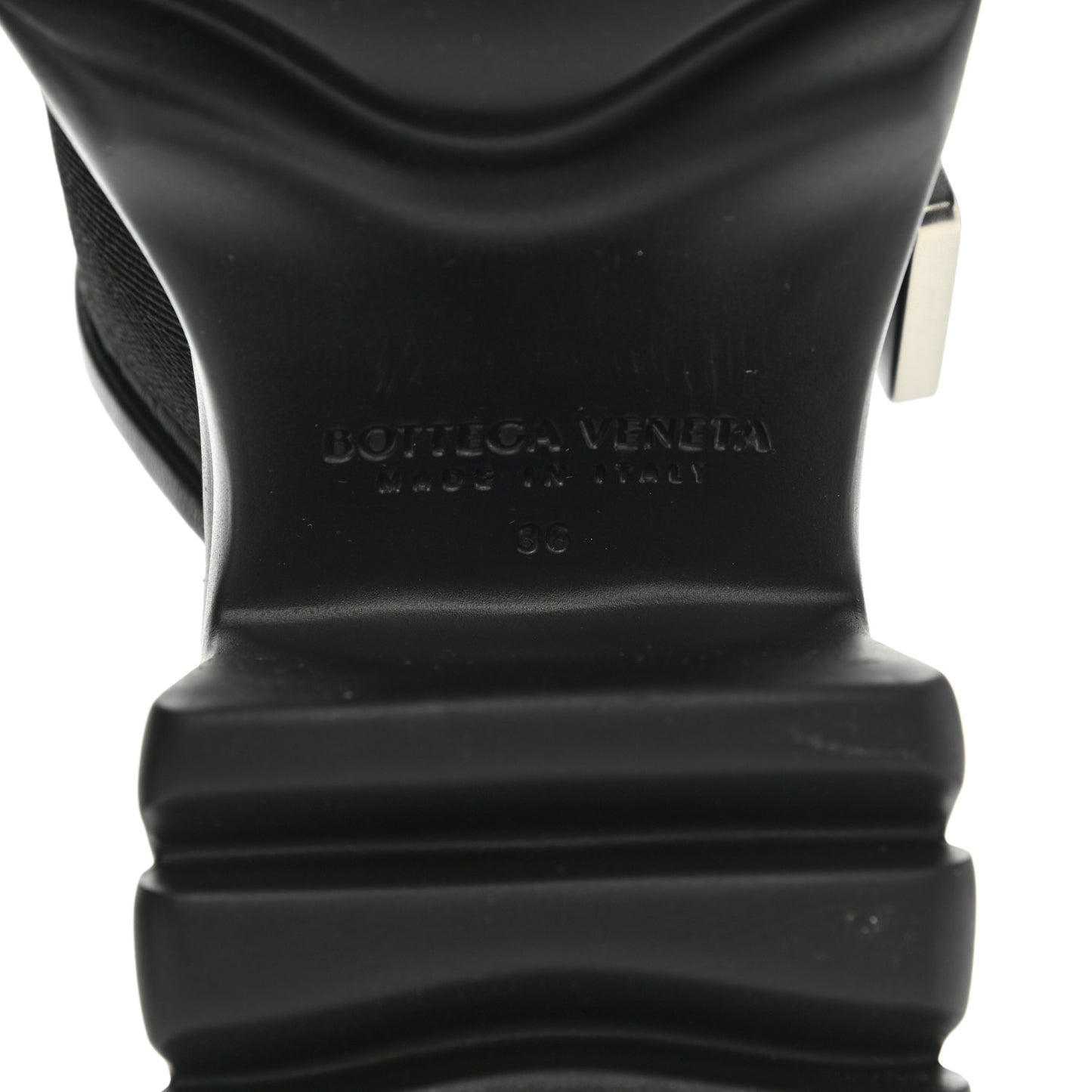 Nappa Flash 80mm Sandals 36 Black