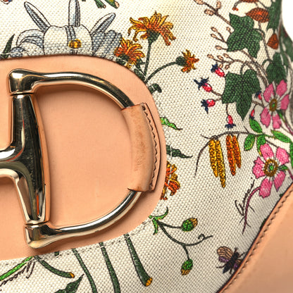 Gucci Canvas Floral Flora Hasler Hobo Beige 17 of 18