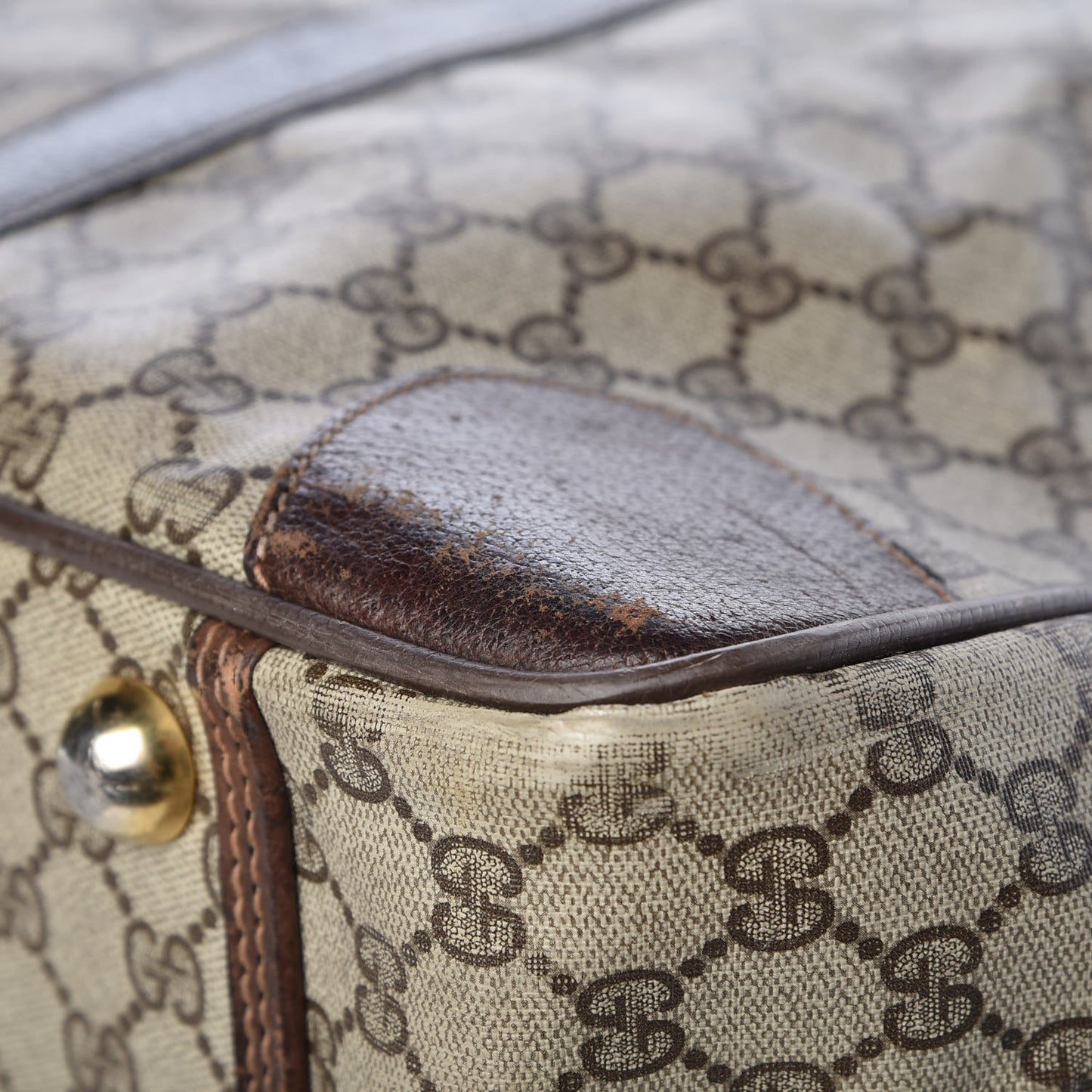 Monogram Joy Suitcase Luggage Brown