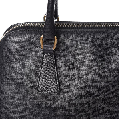 Prada Saffiano Top Handle Dome Satchel Black 11 of 18
