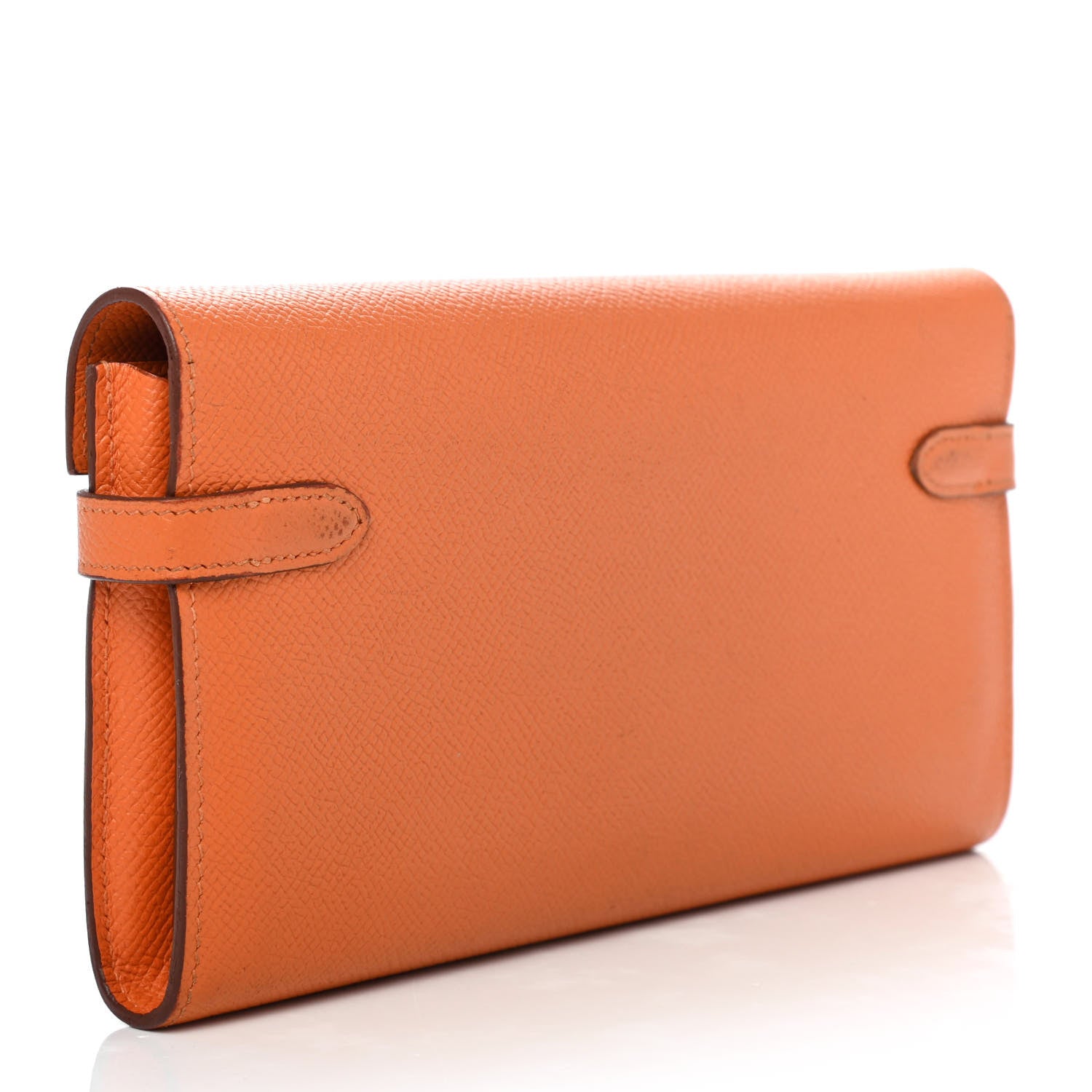 Hermes Epsom Kelly Longue Wallet Orange 2 of 4