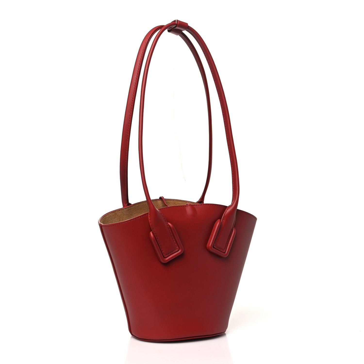 Bottega Veneta Calfskin Small Basket Tote Amaranto 3 of 9