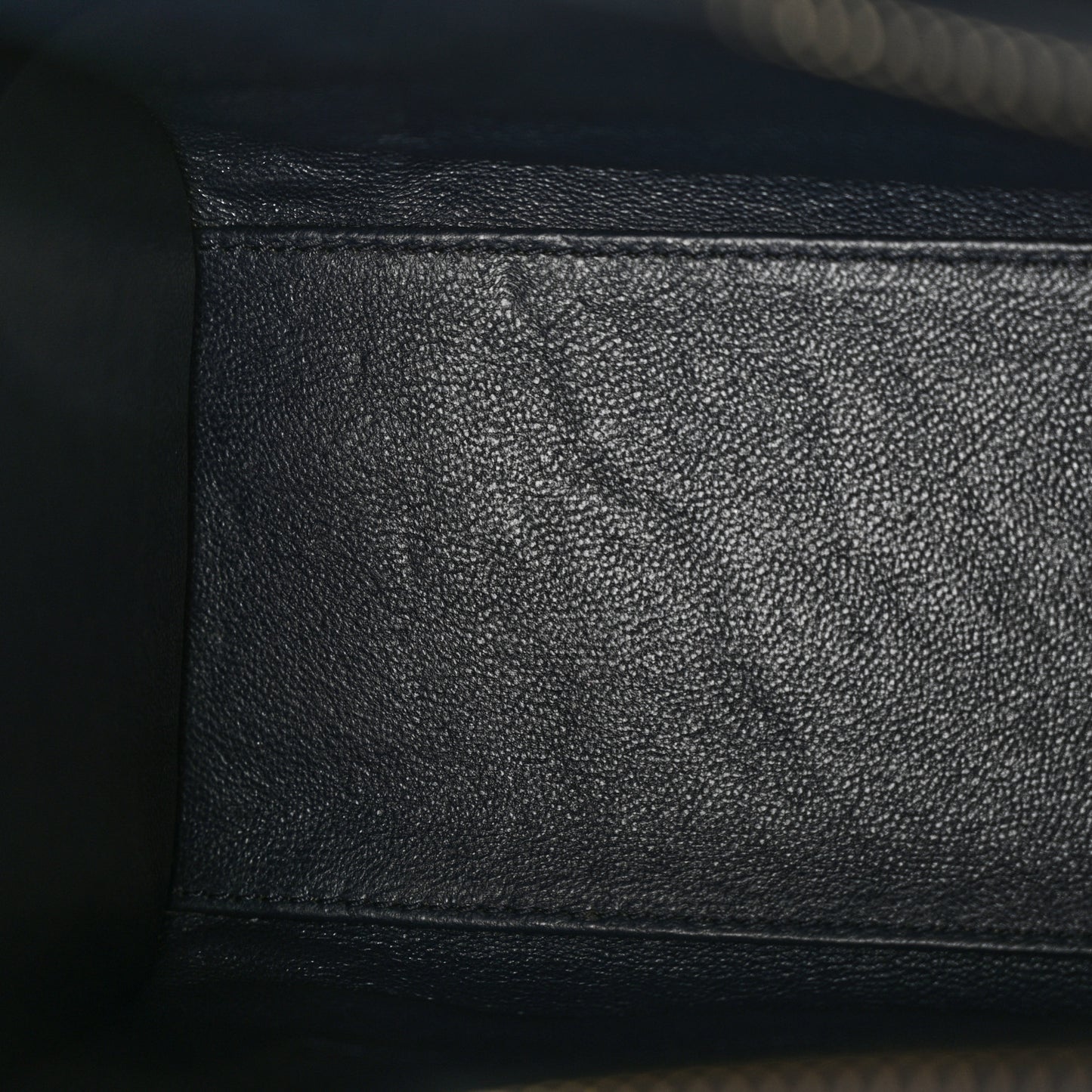 Smooth Calfskin Nubuck Nano Tri-Color Luggage Bright Blue