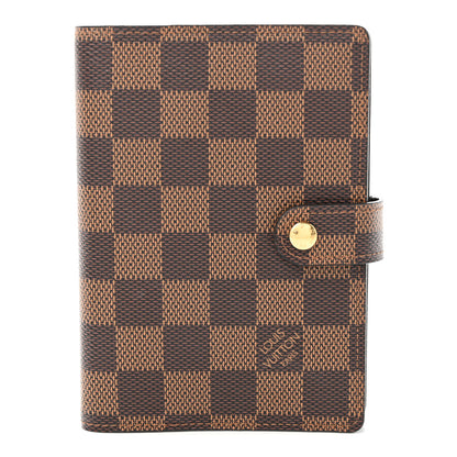 Louis Vuitton LOUIS VUITTON Damier Ebene Small Ring Agenda Cover 1 of 18