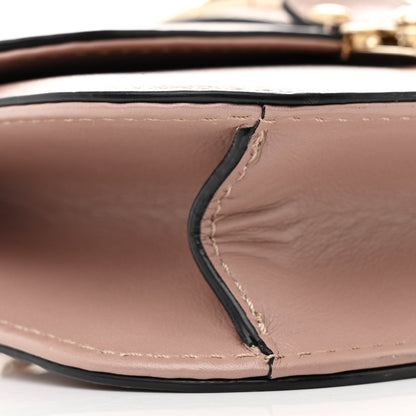 Valentino Garavani Vitello Small Glam Lock Rockstud Flap Poudre 9 of 11