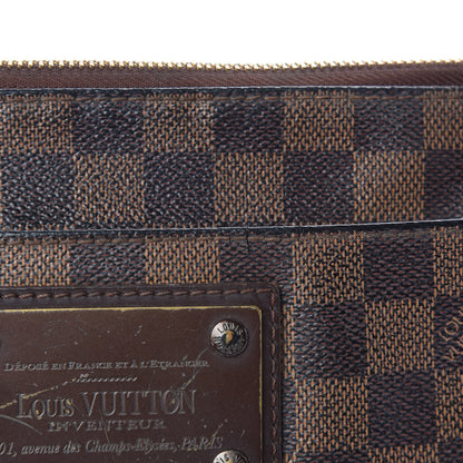 Louis Vuitton Damier Ebene Brooklyn Flat Pochette 10 of 12