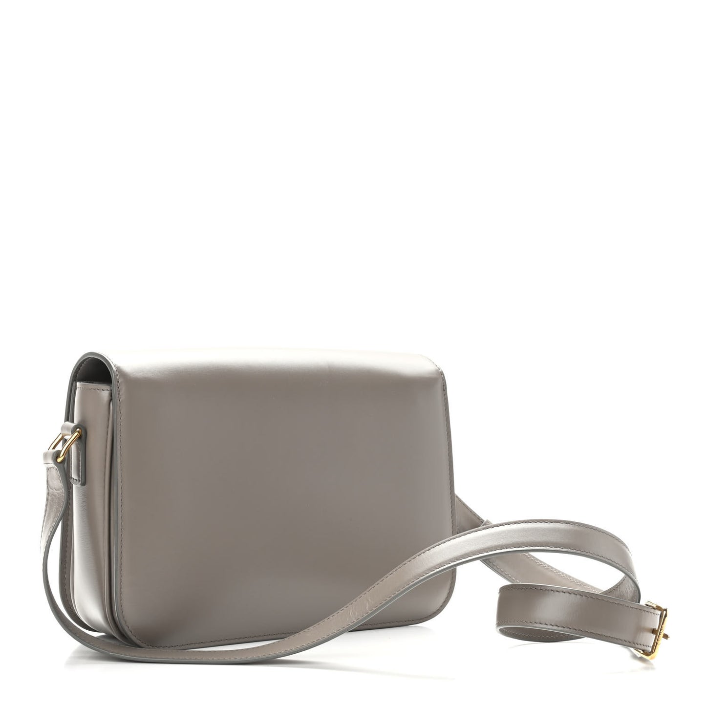 Shiny Calfskin Medium Triomphe Pebble