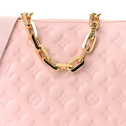 Louis Vuitton Lambskin Embossed Monogram Coussin PM Rose 9 of 11