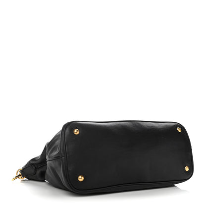 Prada Soft Calf Shopping Tote Black 5 of 15