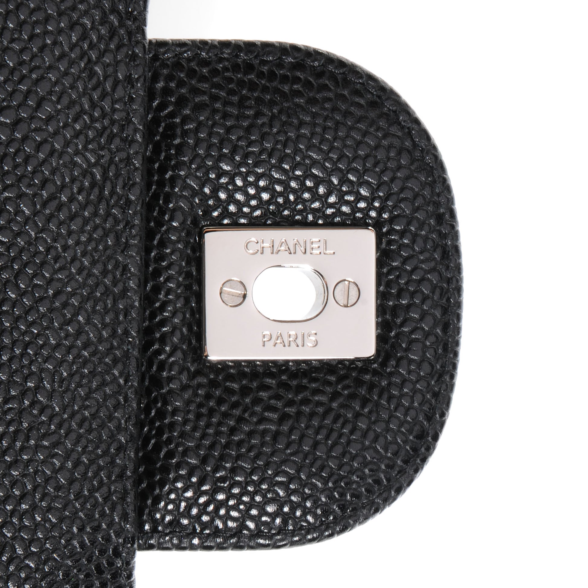 Chanel Caviar Quilted Jumbo Double Flap Black 7 of 8
