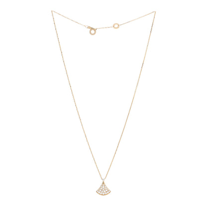 Bulgari 18K Yellow Gold Diamond Divas' Dream Pave Pendant Necklace 3 of 5