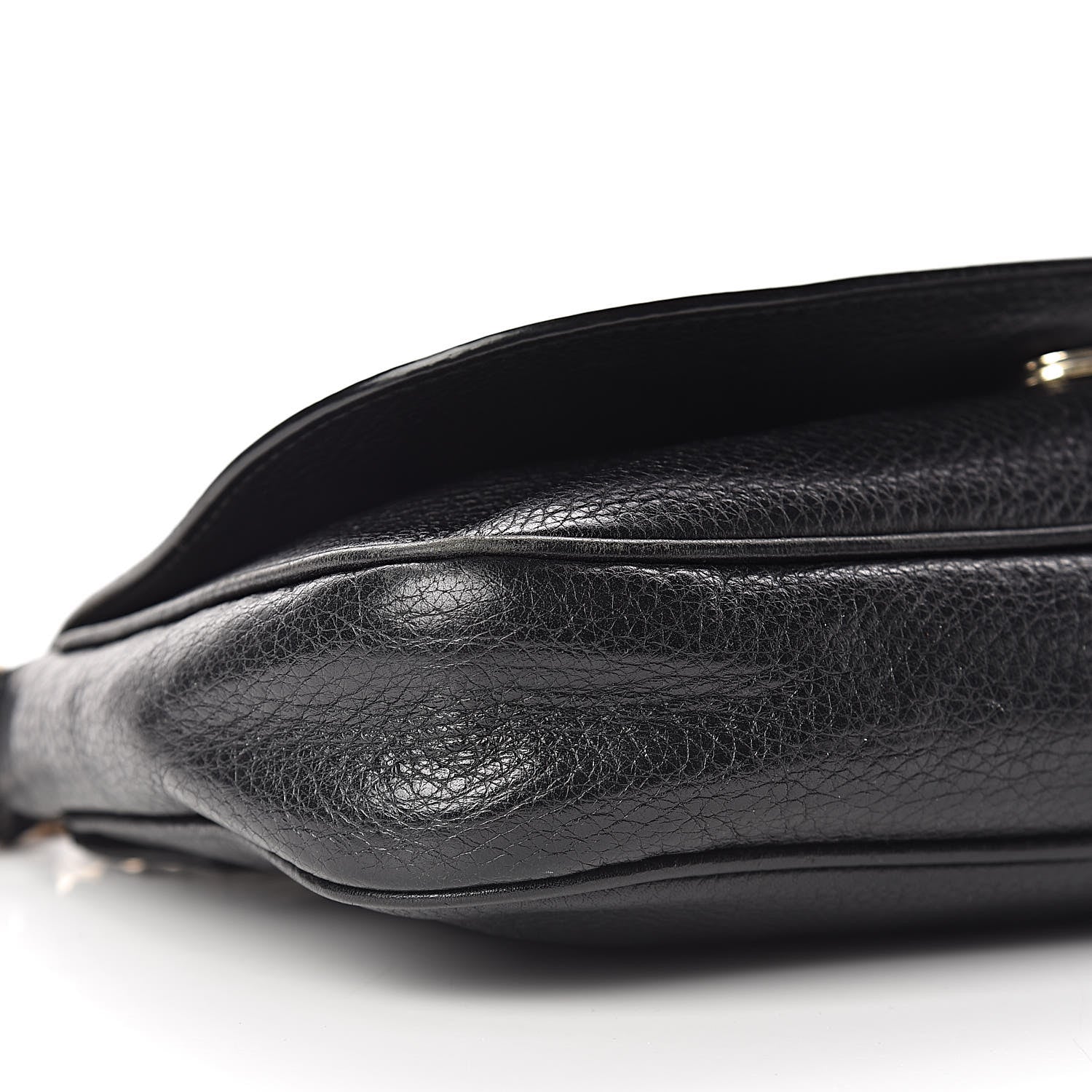 Gucci Pebbled Calfskin Medium Soho Flap Crossbody Black 9 of 11