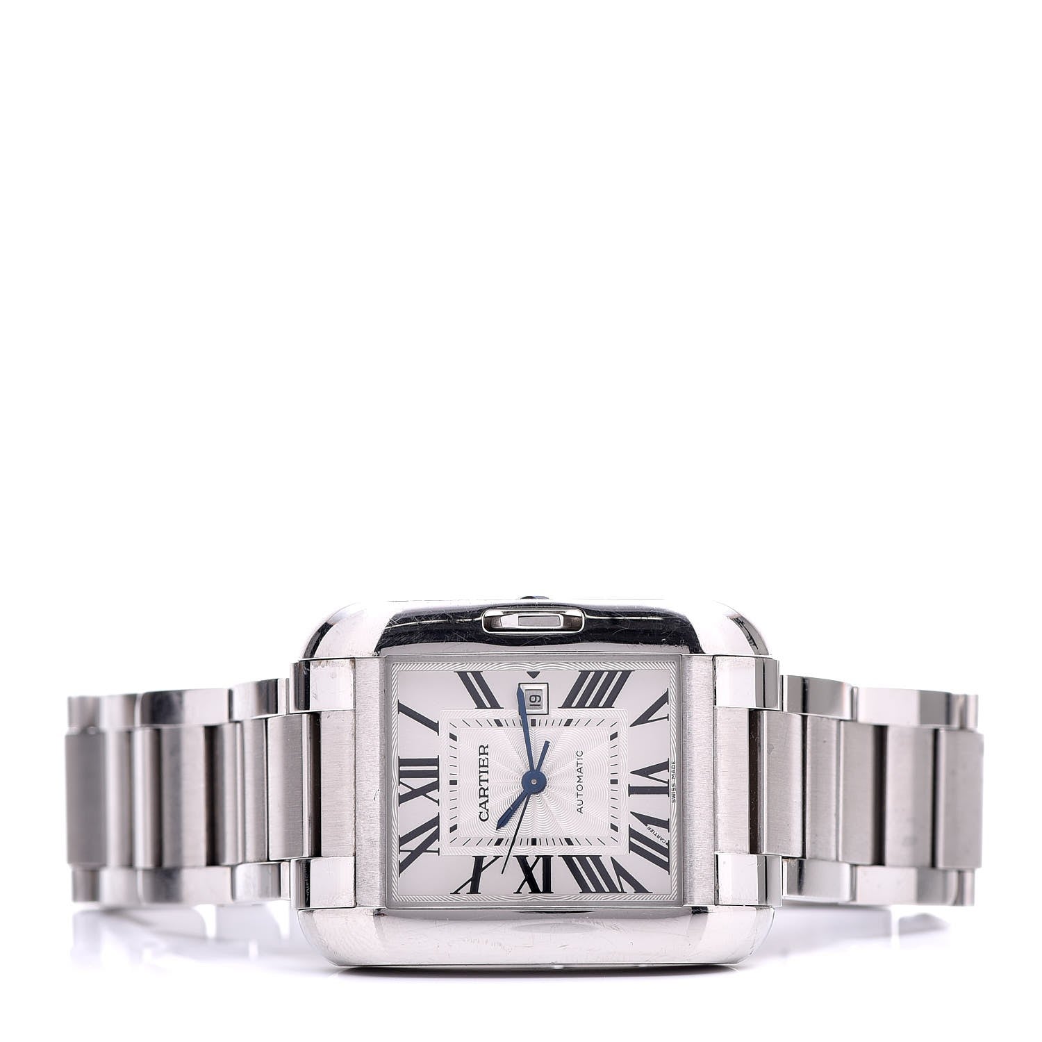 Cartier Stainless Steel Tank Anglaise Automatic Watch 3 of 6