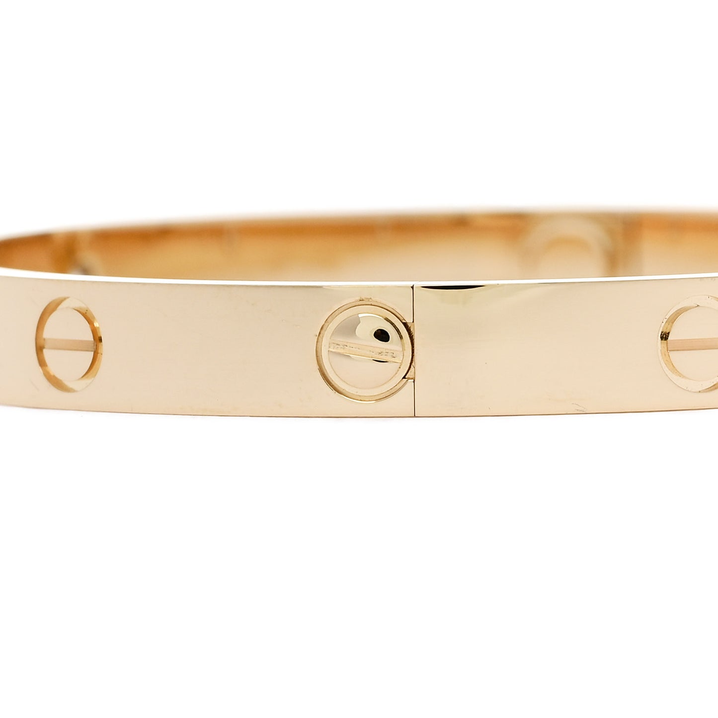18K Yellow Gold 4 Diamond LOVE Bracelet 18