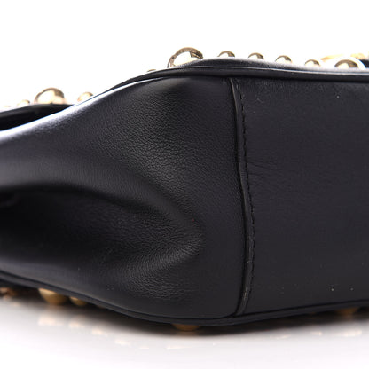 Dolce & Gabbana DOLCE&GABBANACalfskinLuciaStuddedChainShoulderBagBlack 6 of 8