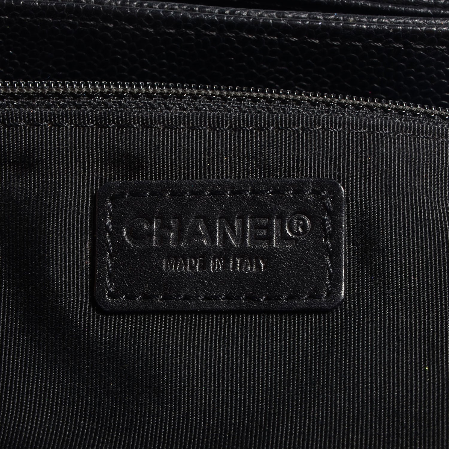 Chanel Caviar CC Shoulder Bag Black 7 of 8