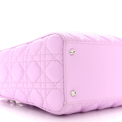 Christian Dior Lambskin Cannage Medium Lady Dior Purple 9 of 10