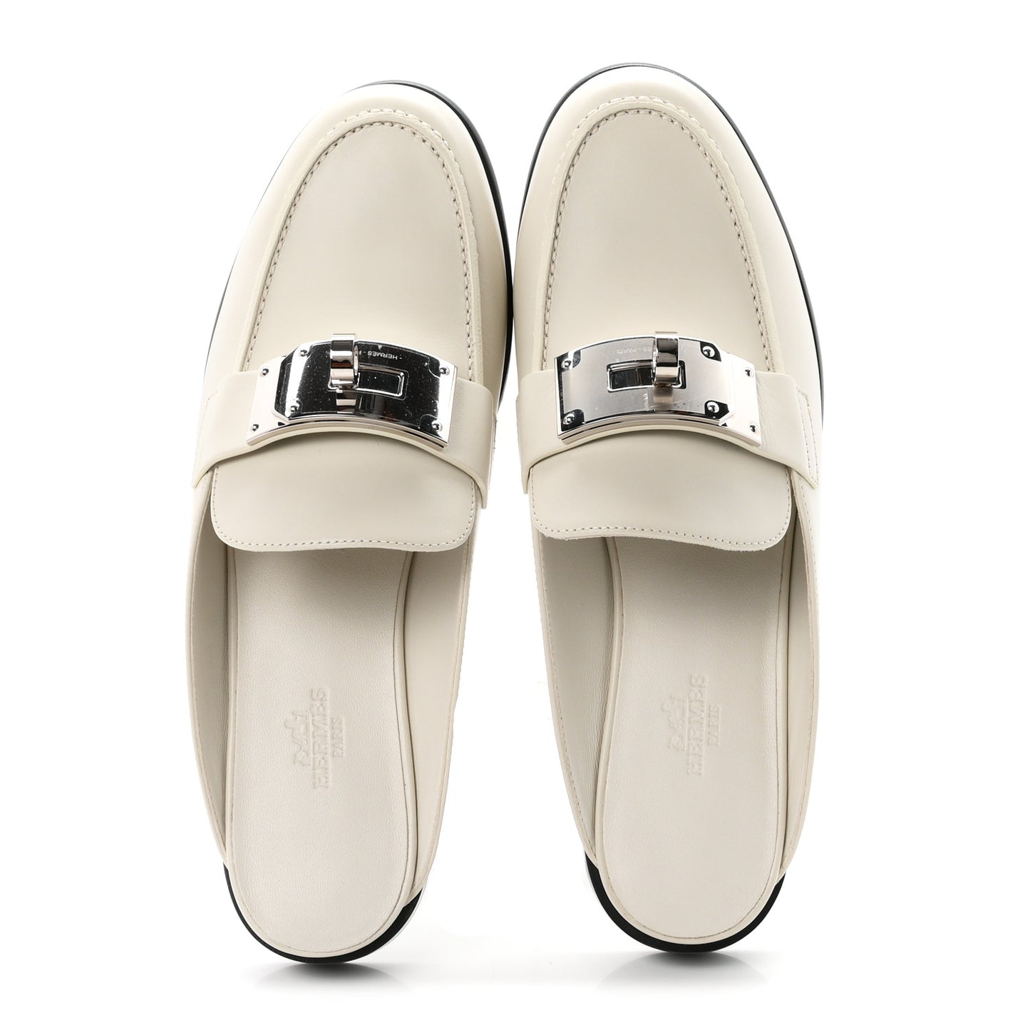 Calfskin Iota Mules 39 White