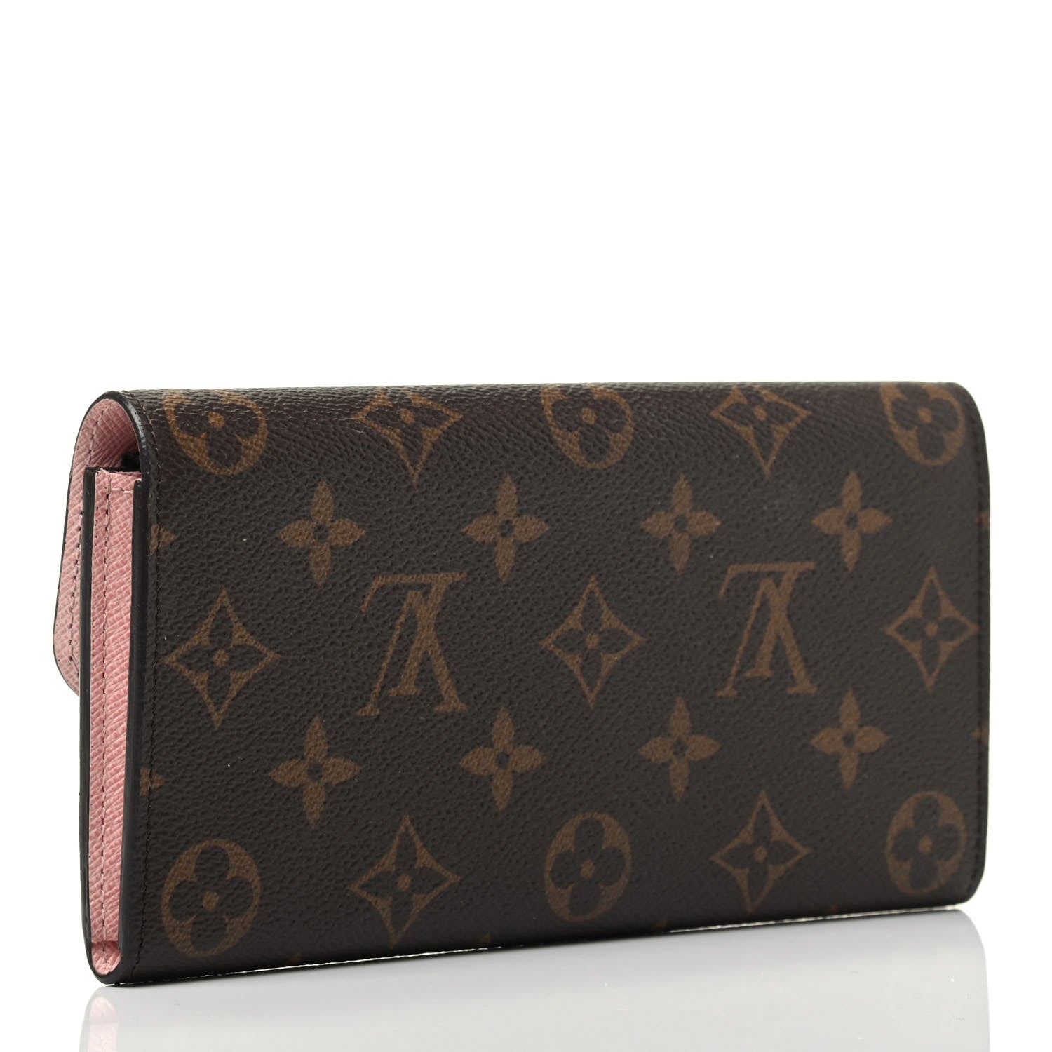 Louis Vuitton Monogram Emilie Wallet Rose Ballerine 2 of 3